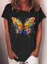 Women‘s Butterfly Casual T-Shirt