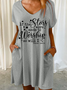 Women‘s Christian If The Stars Were Made To Worship Casual Loose Dress