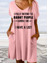 Women‘s Funny Intend To Haunt People When I Die I Have A List Loose Casual Dress