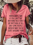 Women's Funny Word If You Can't Say Anything Nice Loose Casual T-Shirt