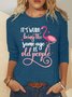 Women’s It’s Weird Being The Same Age As Old People Polyester Cotton Casual Shirt