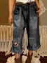 Women's Denim Casual Plain Jeans