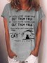Women's If You Love Someone Set Them Free Print Casual Letters T-Shirt