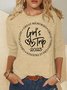 Women's Girl's Trip 2023 Funny Graphic Printing Text Letters Casual Regular Fit Crew Neck Shirt