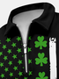 Men's St. Patrick's Day Printing Polo Collar Casual Regular Fit Polo Shirt