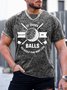 Men’s It Takes A Lot Of Balls To Golf The Way I Do Casual Regular Fit Crew Neck T-Shirt