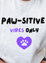 Lilicloth X Funnpaw X Kat8lyst Paw-sitive Vibes Only Women's T-Shirt