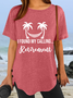 Women's Funny Word I Found My Calling... Retirement Casual Cotton-Blend T-Shirt