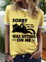 Lilicloth X Y Sorry I Am Late My Cat Was Sitting On Me Women's T-Shirt