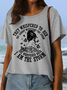 Women's They Whispered To Her You Cannot Withstand The Storm Casual Crew Neck T-Shirt