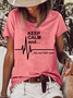 Women's Funny Word Not that calm Essential Casual Cotton T-Shirt