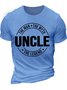 Men's Uncle The Man The Myth The Legend Funny Graphic Printing Cotton Casual Text Letters T-Shirt