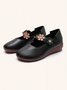 Vintage Floral Soft and Comfortable Mary Jane Shoes