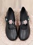 Vintage Floral Soft and Comfortable Mary Jane Shoes