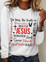 Women's Jesus-God-Faith Cotton-Blend Regular Fit Simple Shirt