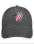 Faith Family Freedom American Flag Heart Print Hat