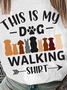 Lilicloth X Funnpaw Women's This Is My Dog Walking Shirt T-Shirt
