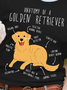 Lilicloth X Funnpaw Women's Anatomy Of A Golden Retreiever T-Shirt
