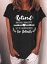 Men's Retired Under New Management See My Grandchildren Funny Graphic Printing Text Letters Cotton-Blend Casual T-Shirt
