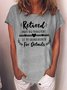 Men's Retired Under New Management See My Grandchildren Funny Graphic Printing Text Letters Cotton-Blend Casual T-Shirt
