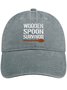 Men's Wooden Spoon Suvivor Funny Graphic Printing Regular Fit Adjustable Denim Hat