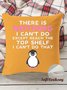 18*18 Throw Pillow Covers, There's Nothing I Can't Do Soft Corduroy Cushion Pillowcase Case For Living Room