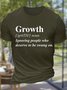 Men's Growth Ignoring People Who Deserve To Be Swung On Funny Graphic Printing Crew Neck Text Letters Cotton Casual T-Shirt