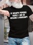Men's If History Repeats Itself I Am So Getting A Dinosaur Funny Graphic Printing Casual Text Letters Cotton Loose T-Shirt