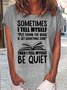 Women's book reading lover Casual Crew Neck T-Shirt