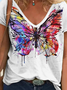 Women's Simple Butterfly T-Shirt