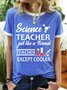 Lilicloth X Y Science Teacher Just Like A Normal Teacher Except Cooler Women's Regular Fit T-Shirt