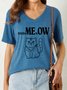 Lilicloth X Hynek Rajtr Cat Lover Funny Feed Me Now Women's V Neck T-Shirt