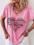 Women's Grandma Heart Mother's day Casual Letters T-Shirt