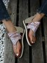 Babysbreath Floral Print Thong Sandals