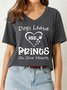 Lilicloth X Ana Dogs Leave Paw Prints On Our Hearts Women's V Neck Dog Casual T-Shirt