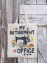 Women's Funny Word Sewing My Retirement Office Text Letters Shopping Tote