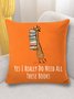 18*18 Throw Pillow Covers,Women's Funny Word Yes I Really Need These Books Print Text Letters Soft Flax Cushion Pillowcase Case For Living Room