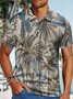 Men's Coconut Tree Hawaiian Vacation Style Printing Regular Fit Polo Collar Hawaii Polo Shirt