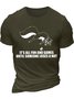 Men's It's All Fun And Games Until Someone Loses A Nut Funny Squirrel Graphic Printing Text Letters Cotton Casual Crew Neck T-Shirt