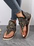 Leopard Print Flip-flops Thong Sandals
