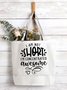 Women's I'm Not Short I'm Just Concentrated Awesome Print Letters Shopping Tote