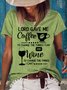 Women's Lord Gave Me Coffee  Casual Letters T-Shirt