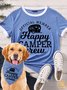 Lilicloth X Funnpaw Women's Official Member Happy Camper Crew Matching T-Shirt