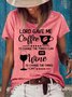 Women's Lord Gave Me Coffee  Casual Letters T-Shirt