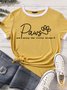 Lilicloth X Funnpaw Women's Paws And Enjoy The Little Things Matching T-Shirt