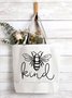 Women's Bee Kind Cotton-Blend Loose Shopping Tote