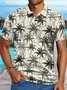 Men's Outdoor Resort Coconut Tree Chain Print Funny Coconut Tree Hawaii Regular Fit Polo Shirt