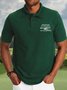 Men’s Never Blame Others For The Road You’re On That’s Your Own Asphalt Polo Collar Casual Regular Fit Polo Shirt