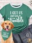 Lilicloth X Funnpaw Women's I Get Us Out Of Trouble Matching T-Shirt