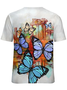 Women‘s Simple Color Block Butterfly T-Shirt